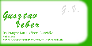 gusztav veber business card